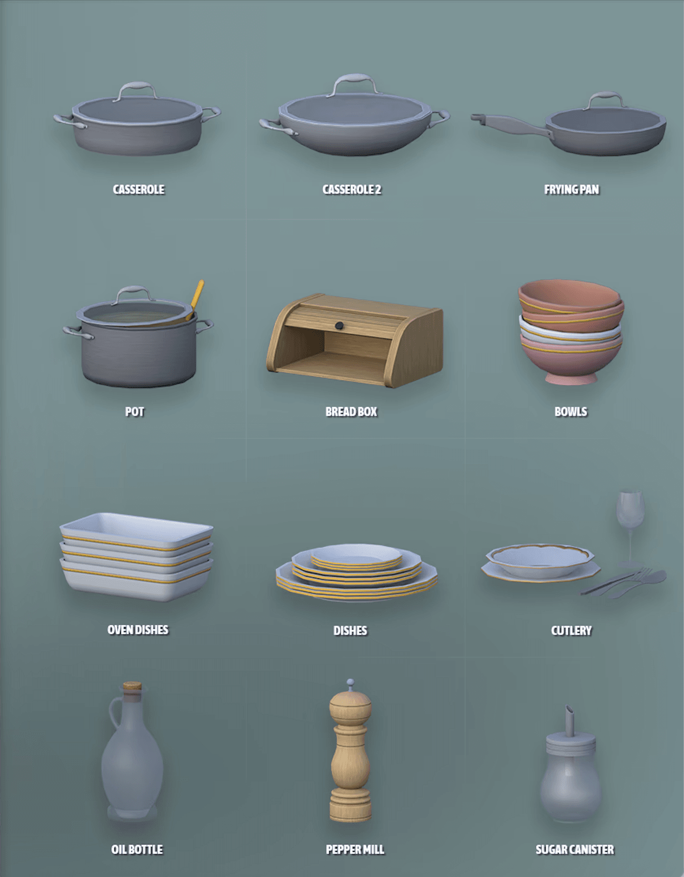 Галерея мода Набор декора Flavours Kitchen Clutter 2 #1